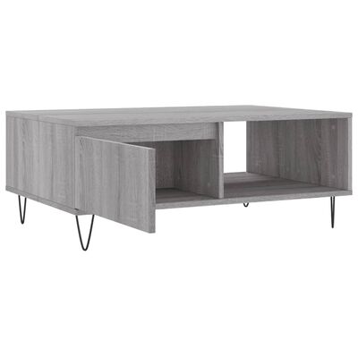 vidaXL Coffee Table Grey Sonoma 90x60x35 cm Engineered Wood