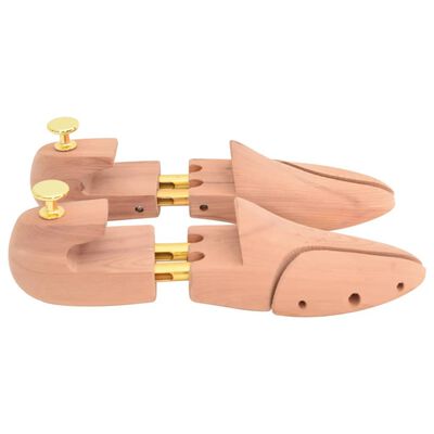 vidaXL Shoe Stretcher with Shoe Horn EU 40-41 Solid Wood Cedar