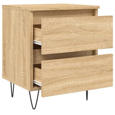 vidaXL Bedside Cabinets 2 pcs Sonoma Oak 40x35x50 cm Engineered Wood