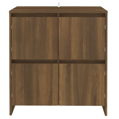 vidaXL Sideboards 2 pcs Brown Oak 70x41x75 cm Engineered Wood