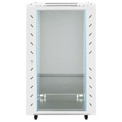 vidaXL 18U Network Cabinet 19" IP20 Grey 60x60x100 cm