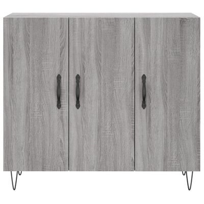 vidaXL Sideboard Grey Sonoma 90x34x80 cm Engineered Wood