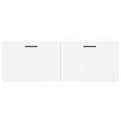 vidaXL Wall Cabinet White 100x36.5x35 cm Engineered Wood