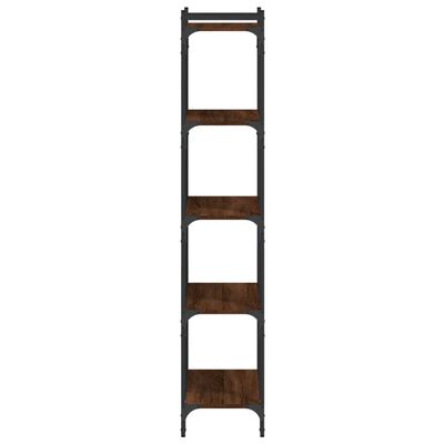 vidaXL Bookcase 5-Tier Brown Oak 60x30x154 cm Engineered Wood