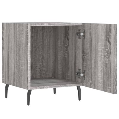 vidaXL Bedside Cabinet Grey Sonoma 40x40x50 cm Engineered Wood