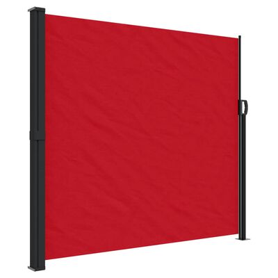 vidaXL Retractable Side Awning Red 180x500 cm