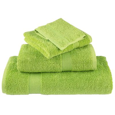 vidaXL Premium Soap Towels SOLUND 10 pcs Apple Green 30x30 cm 600 gsm