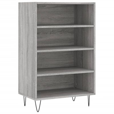 vidaXL Highboard Grey Sonoma 57x35x90 cm Engineered Wood