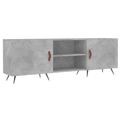 vidaXL TV Cabinet Concrete Grey 150x30x50 cm Engineered Wood