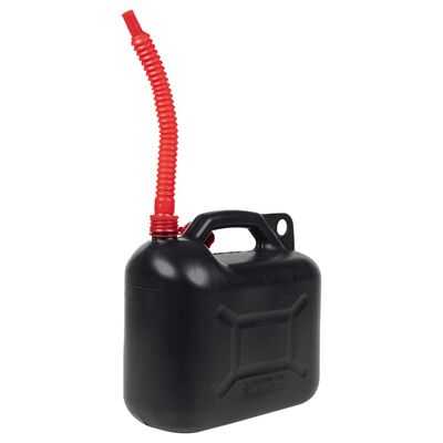 vidaXL Fuel Can with Flexible Spout 3 pcs Black 10 L Plastic