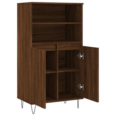 vidaXL Highboard Brown Oak 60x36x110 cm Engineered Wood