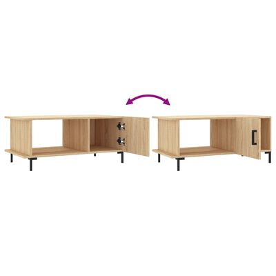 vidaXL Coffee Table Sonoma Oak 90x50x40 cm Engineered Wood