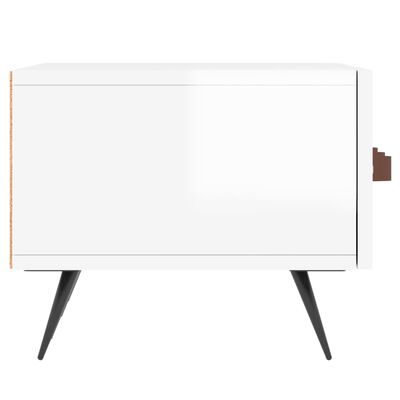 vidaXL TV Cabinet High Gloss White 150x36x30 cm Engineered Wood