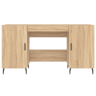 vidaXL Desk Sonoma Oak 140x50x75 cm Engineered Wood