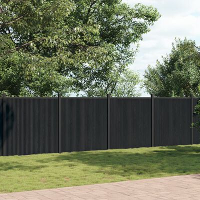 vidaXL Fence Panel Grey 1045x186 cm WPC