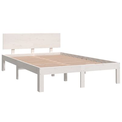 vidaXL Bed Frame without Mattress White 120x190 cm Small Double