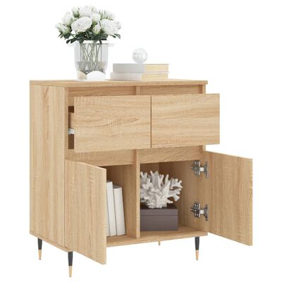 vidaXL Sideboard Sonoma Oak 60x35x70 cm Engineered Wood