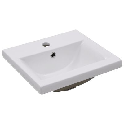 vidaXL Sink Cabinet with Built-in Basin Grey Engineered Wood