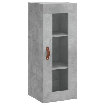 vidaXL Highboard Concrete Grey 34.5x34x180 cm Engineered Wood