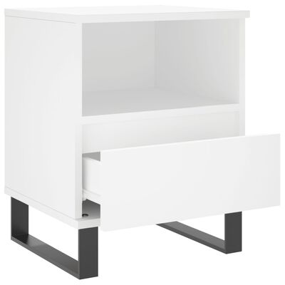 vidaXL Bedside Cabinets 2 pcs White 40x35x50 cm Engineered Wood