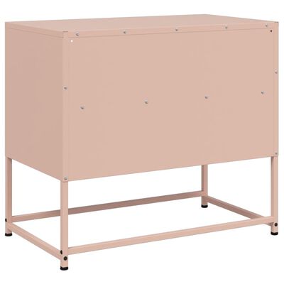 vidaXL TV Cabinet Pink 68x39x60.5 cm Steel