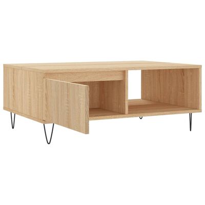 vidaXL Coffee Table Sonoma Oak 90x60x35 cm Engineered Wood