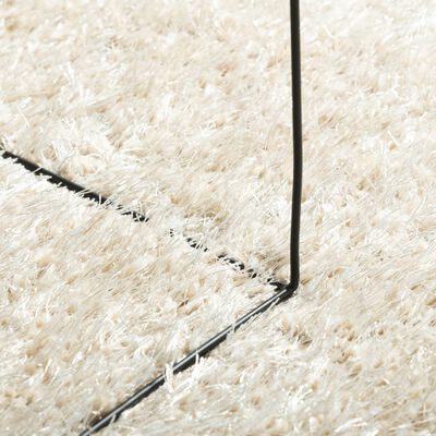 vidaXL Rug ISTAN High Pile Shiny Look Cream 100x200 cm