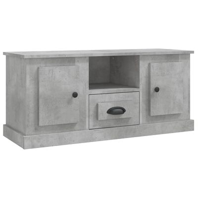 vidaXL TV Cabinet Concrete Grey 100x35.5x45 cm Engineered Wood