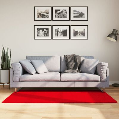 vidaXL Rug HUARTE Short Pile Soft and Washable Red 80x150 cm