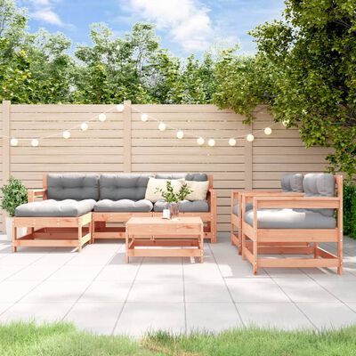 vidaXL 7 Piece Garden Lounge Set Solid Wood Douglas