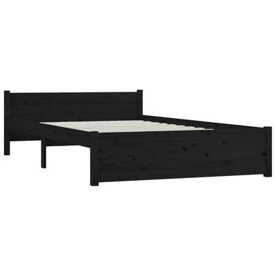 vidaXL Bed Frame without Mattress with Drawers Black King Size