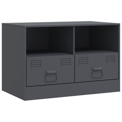 vidaXL TV Cabinet Anthracite 67x39x44 cm Steel