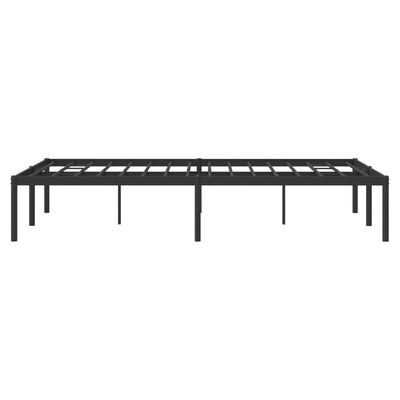 vidaXL Metal Bed Frame without Mattress Black 120x200 cm