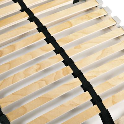 vidaXL Slatted Bed Bases without Mattress 2 pcs with 28 Slats 90x200 cm