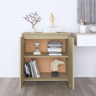 vidaXL Sideboard Sonoma Oak 70x41x75 cm Engineered Wood