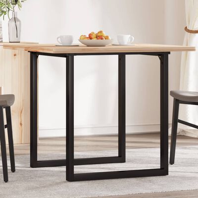 vidaXL Dining Table Legs O-Frame 70x70x73 cm Cast Iron