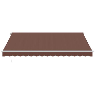 vidaXL Automatic Retractable Awning Brown 400x300 cm