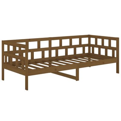 vidaXL Day Bed without Mattress Honey Brown Solid Wood Pine 80x200 cm