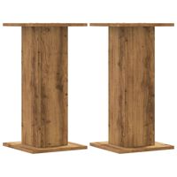 vidaXL Speaker Stands 2 pcs Artisian Oak 30x30x60 cm Engineered Wood