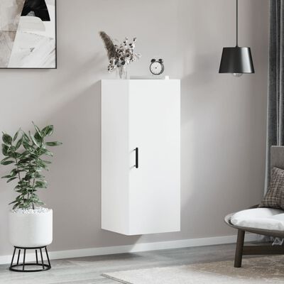 vidaXL Wall Mounted Cabinet White 34.5x34x90 cm