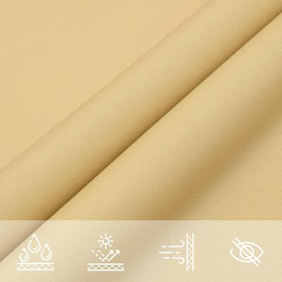 vidaXL Sun Shade Sail Sand 4.5x2.5 m 100% Polyester Oxford