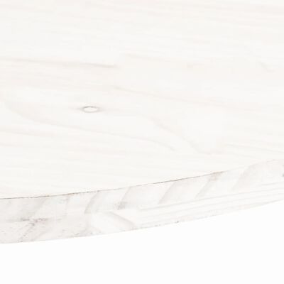 vidaXL Table Top White 60x30x2.5 cm Solid Wood Pine Oval