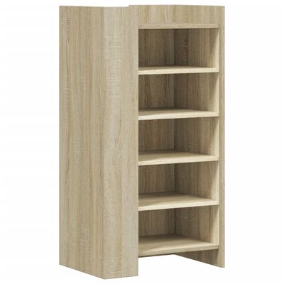 vidaXL Shoe Cabinet Sonoma Oak 52x37.5x100 cm Engineered Wood