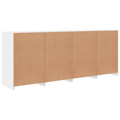 vidaXL Sideboard with LED Lights White 164x37x67 cm