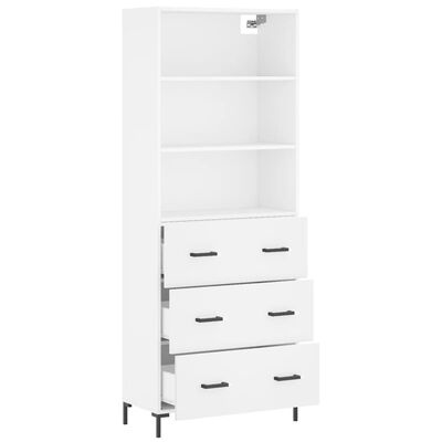 vidaXL Highboard White 69.5x34x180 cm Engineered Wood