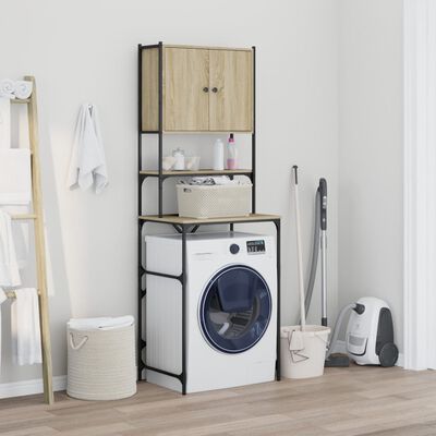 vidaXL Washing Machine Cabinet Sonoma Oak 68x48.5x194 cm