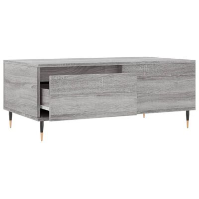 vidaXL Coffee Table Grey Sonoma 90x50x36.5 cm Engineered Wood