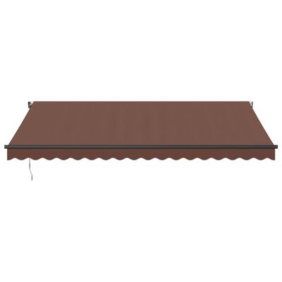 vidaXL Automatic Retractable Awning Brown 450x300 cm