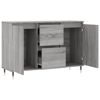 vidaXL Sideboard Grey Sonoma 104x35x70 cm Engineered Wood