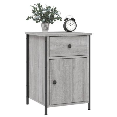 vidaXL Bedside Cabinet Grey Sonoma 40x42x60 cm Engineered Wood